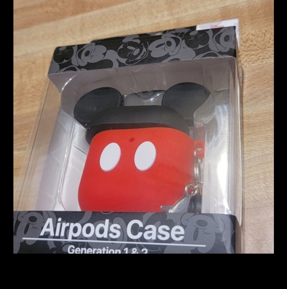 Red AirPods Case with Mouse Ears